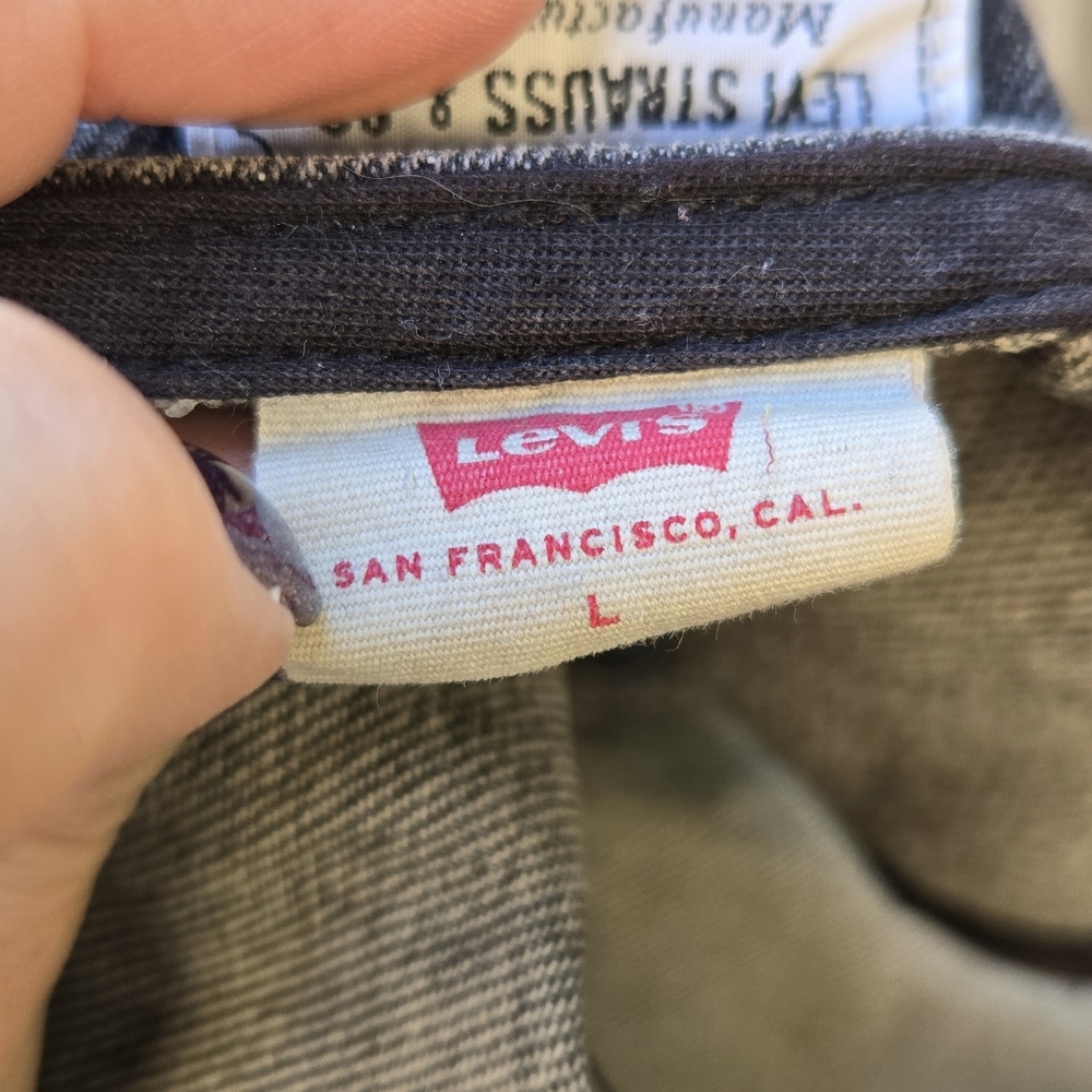 Levi's Grey Button-Front Black Denim Pinafore Dress - Picture 11 of 13
